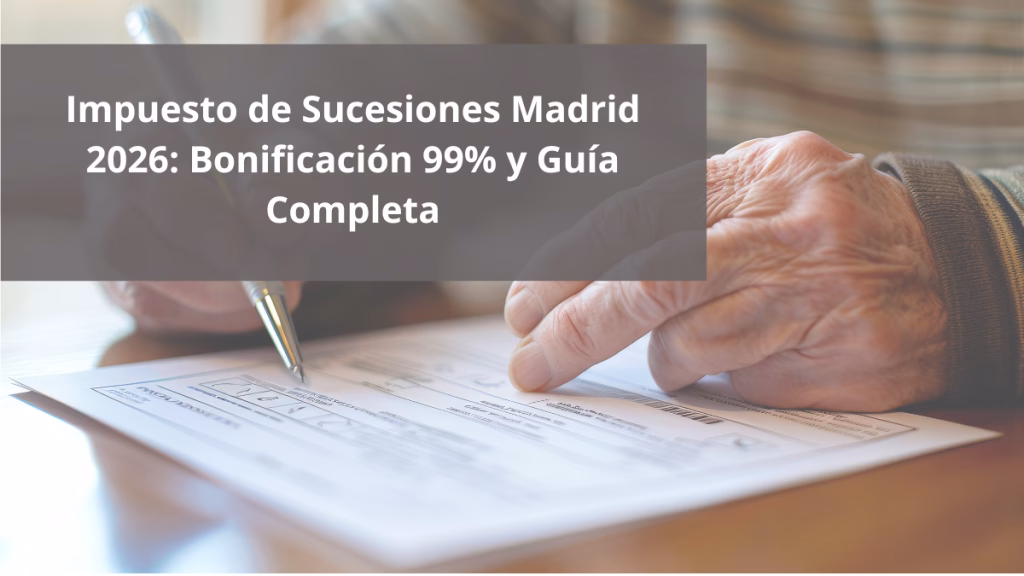 Impuesto de Sucesiones Madrid 2026: Bonificación 99% y Guía Completa